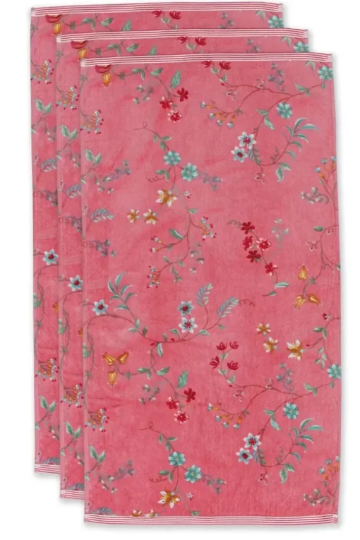 Badhanddoek Set/3 Les Fleurs 55X100 Cm