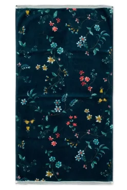 Badhanddoek Set/3 Les Fleurs Donker 55X100 Cm