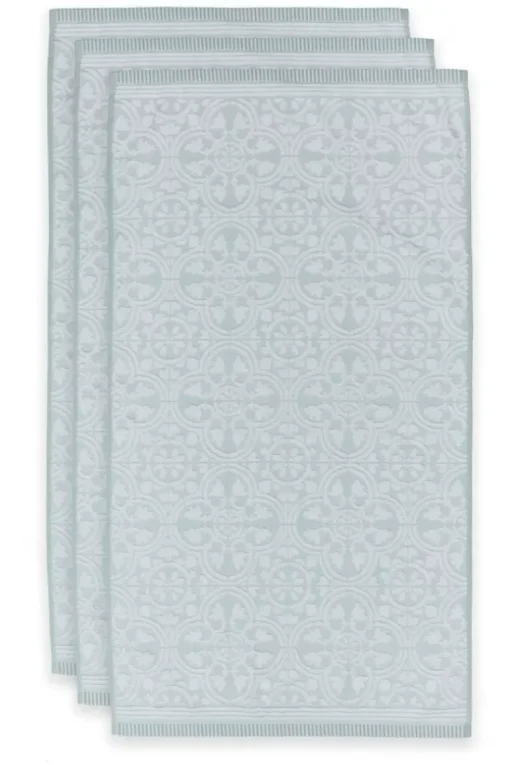 Badhanddoek Set/3 Tile De Pip Licht 55X100 Cm