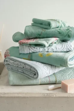 Badhanddoek Set/3 Tile De Pip Licht 55X100 Cm