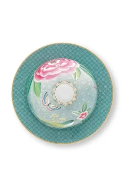 Blushing Birds Botervloot Rond Blue