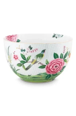 Blushing Birds Grote Kom Wit 23 Cm