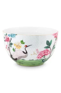 Blushing Birds Grote Kom Wit 23 Cm