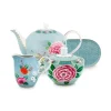 Blushing Birds Thee Set/4 Blauw