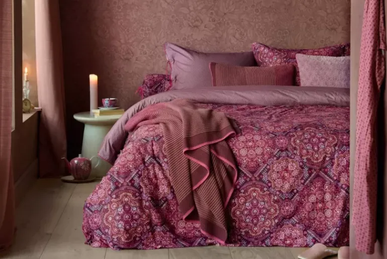 Dekbedovertrek Il Mosaico Donkerrood