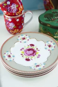 Floral Gebaksbord 17 Cm