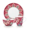 Flower Festival Ontbijt Set/3 Donker