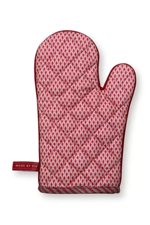 Flower Festival Oven Glove Dark Pink