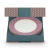 Flower Festival Set/4 Dinerborden Rood/Licht 26.5Cm