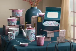 Flower Festival Set/4 Gebaksborden Licht 17Cm