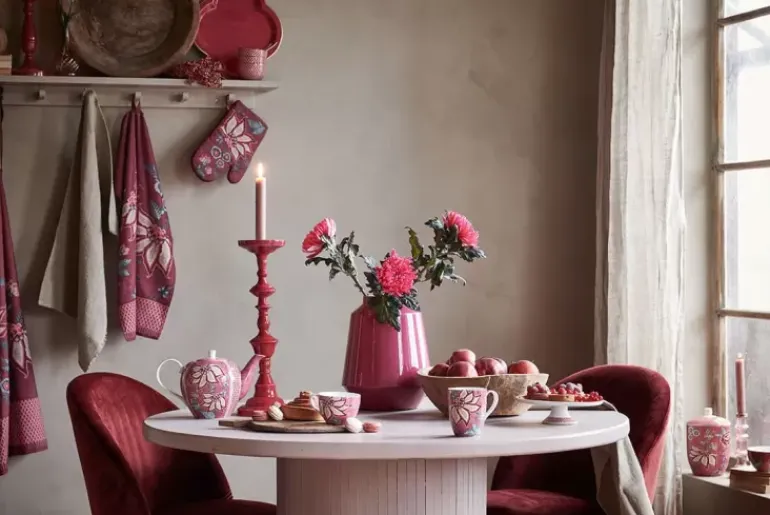 Flower Festival Set/2 Mokken Groot Donker