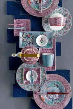 Flower Festival Set/4 Ontbijtborden Licht 21Cm