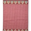Flower Festival Tea Towel Red/Dark Pink