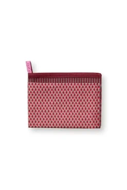 Flower Festival Tea Towel Red/Dark Pink