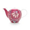 Flower Festival Theepot Groot Donker