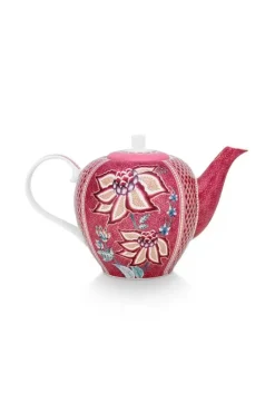 Flower Festival Theepot Groot Donker