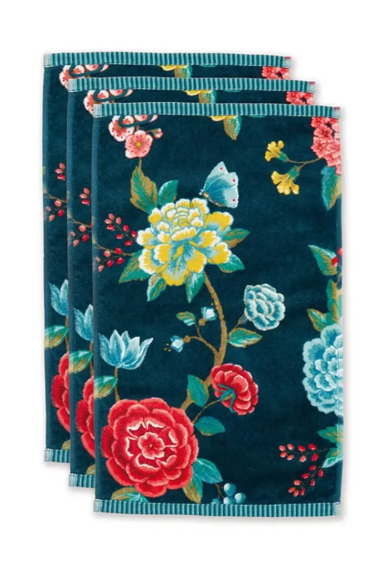 Gastendoek Set/3 Good Evening Donker 30X50 Cm