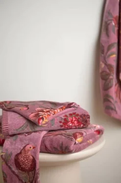 Gastendoek Set/3 Secret Garden Mauve 30X50Cm