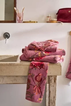 Gastendoek Set/3 Secret Garden Mauve 30X50Cm