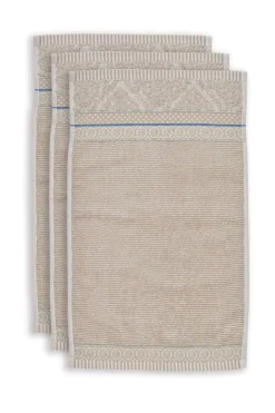 Gastendoek Set/3 Soft Zellige 30X50 Cm