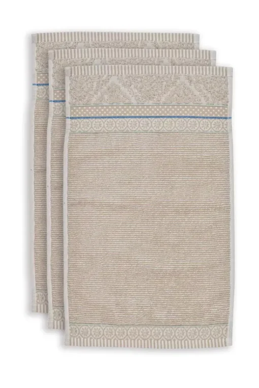 Gastendoek Set/3 Soft Zellige 30X50 Cm