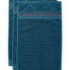 Gastendoek Set/3 Soft Zellige Donker 30X50 Cm