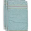 Gastendoek Set/3 Soft Zellige Blue 30X50 Cm
