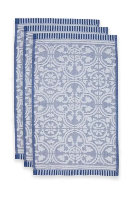 Gastendoek Set/3 Tile De Pip 30X50 Cm