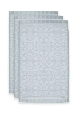 Gastendoek Set/3 Tile De Pip Licht 30X50 Cm