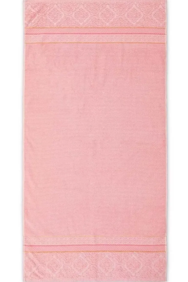 Grote Handdoek Soft Zellige Roze 70X140 Cm