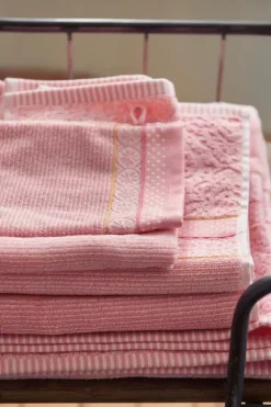 Grote Handdoek Soft Zellige Roze 70X140 Cm
