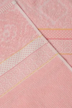 Grote Handdoek Soft Zellige Roze 70X140 Cm