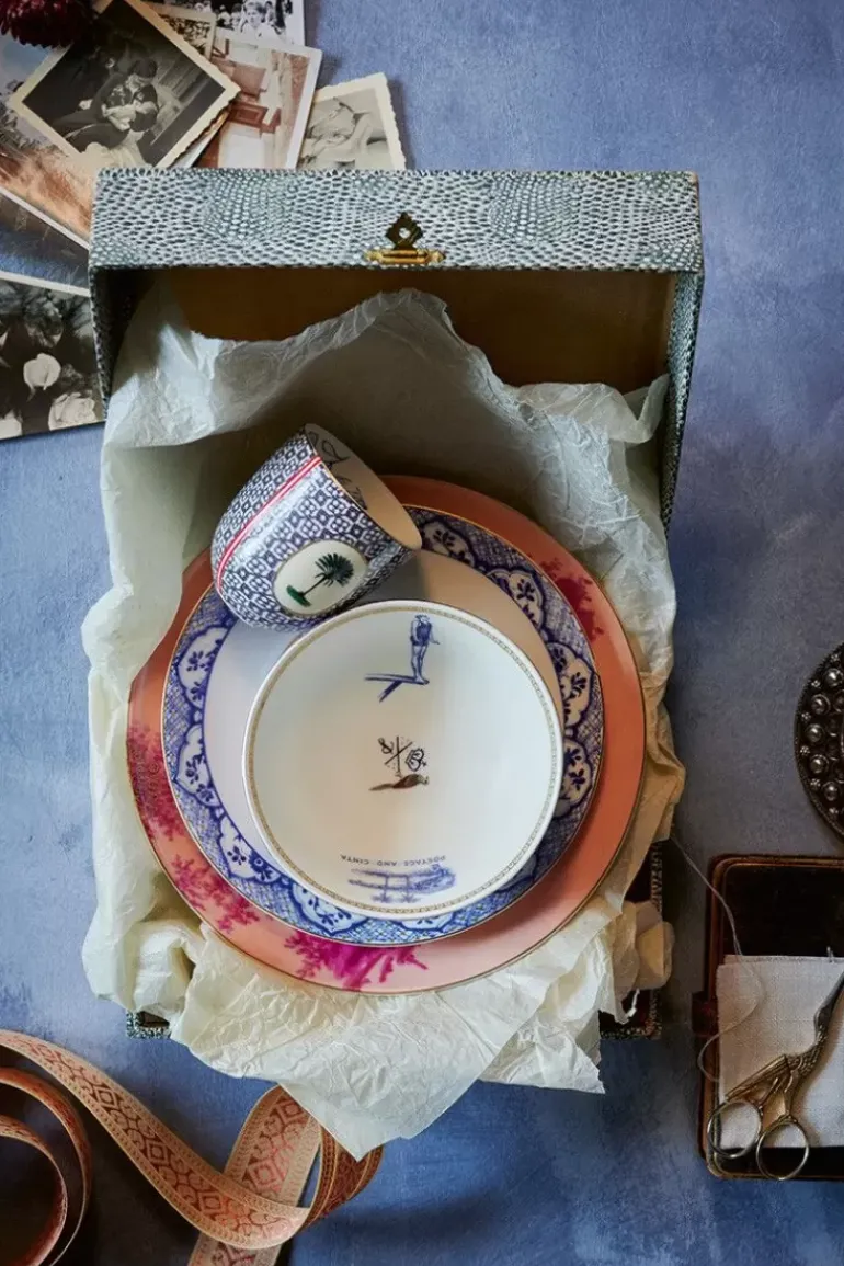 Heritage Gebaksbord Geverfd Roze 18 Cm