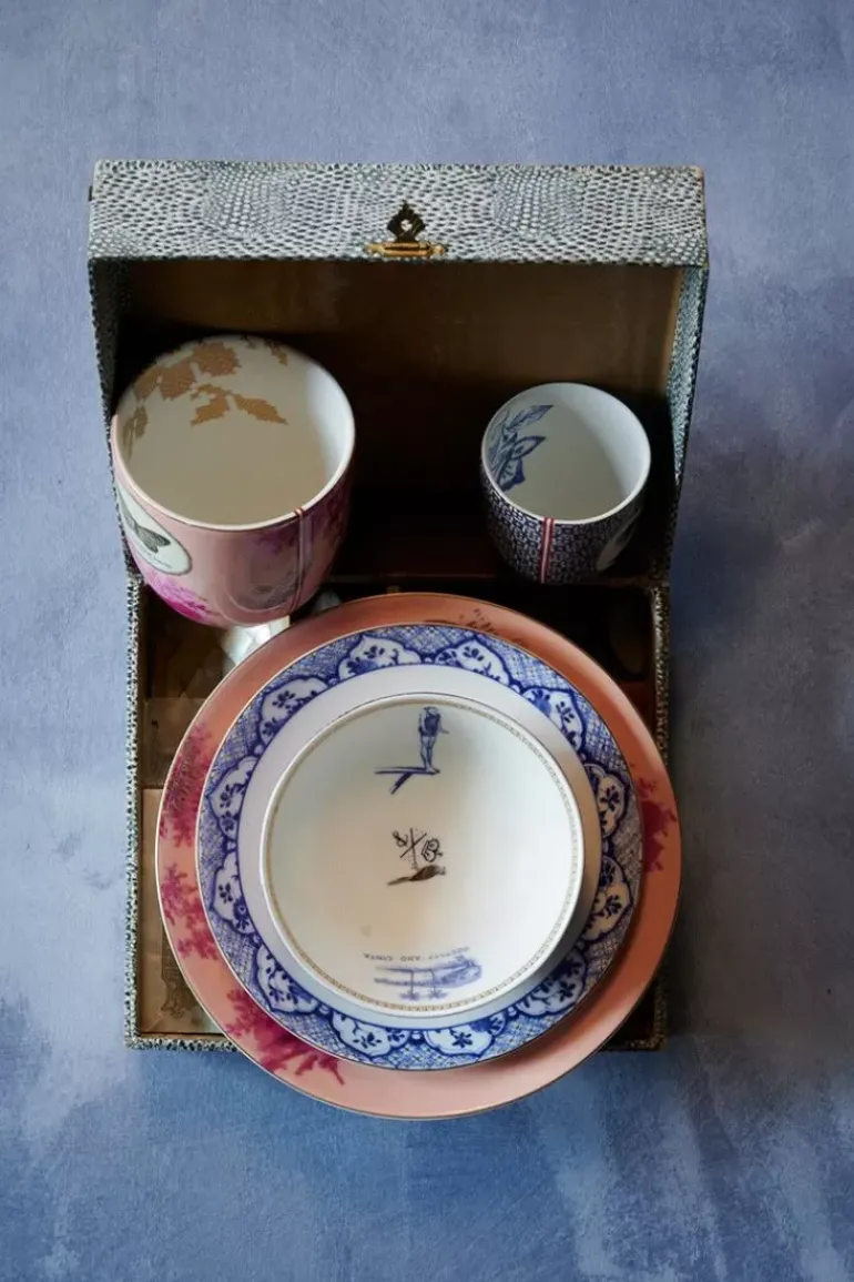 Heritage Gebaksbord Geverfd Roze 18 Cm