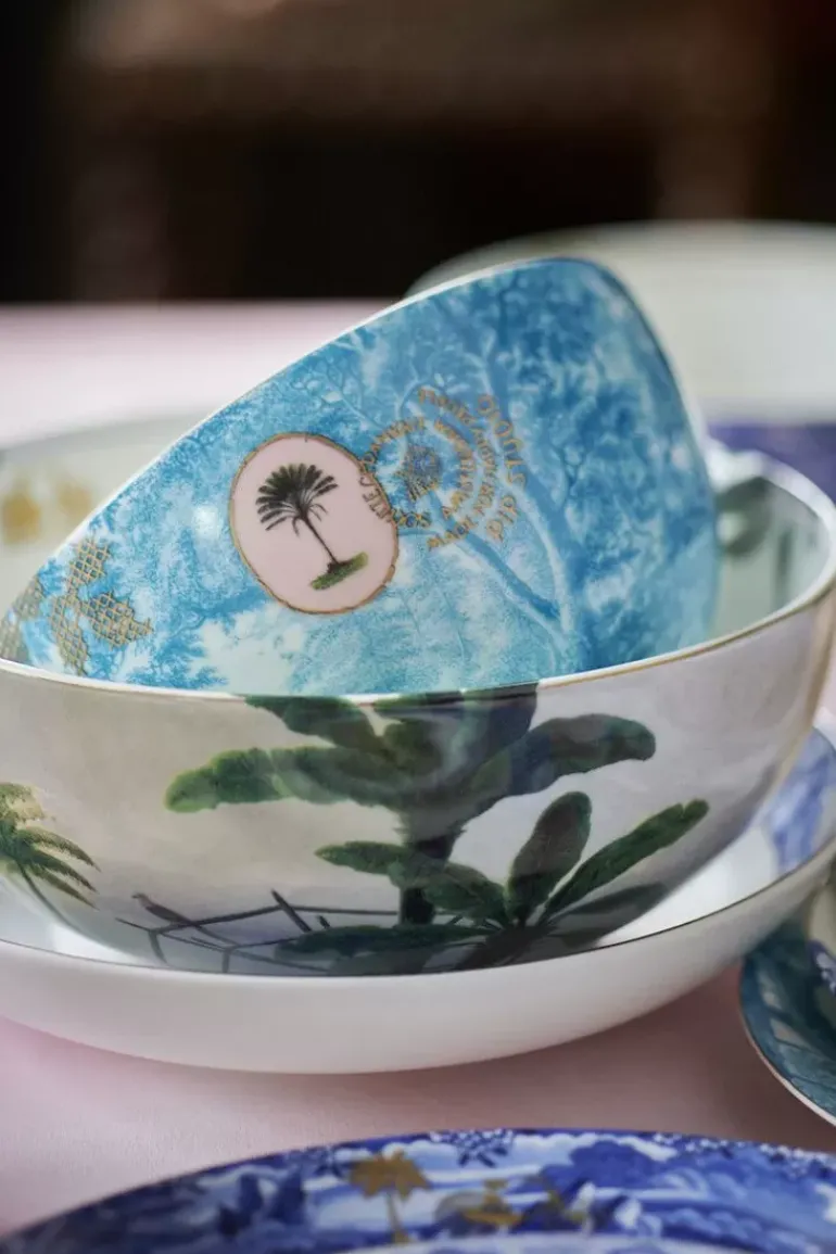 Heritage Kom Palm Groen 23 Cm