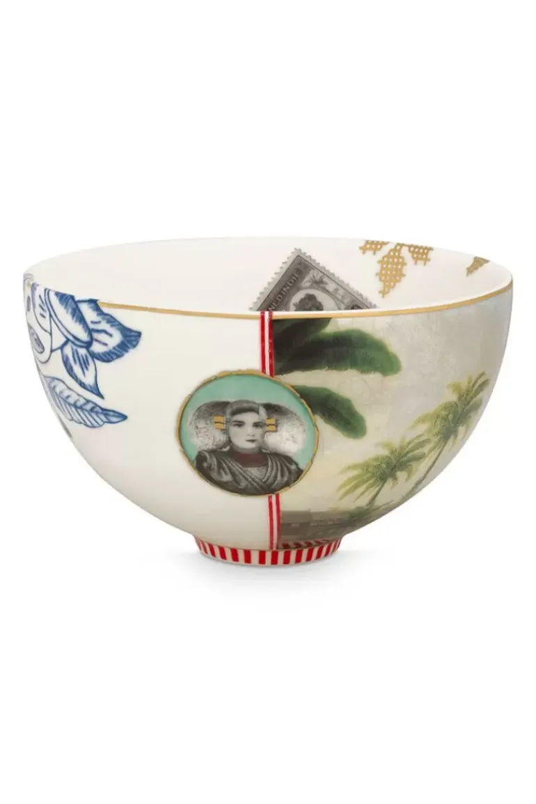 Heritage Kom Palm Wit 15 Cm