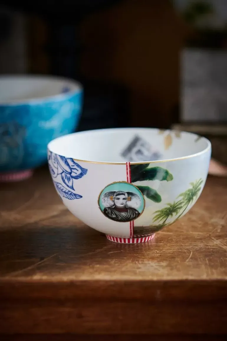 Heritage Kom Palm Wit 15 Cm