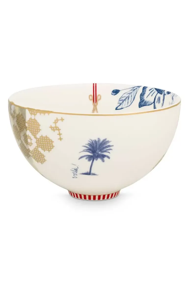 Heritage Kom Palm Wit 15 Cm