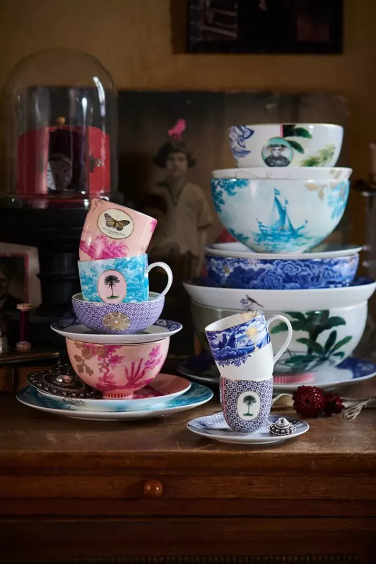 Heritage Mok Klein Grens Blauw