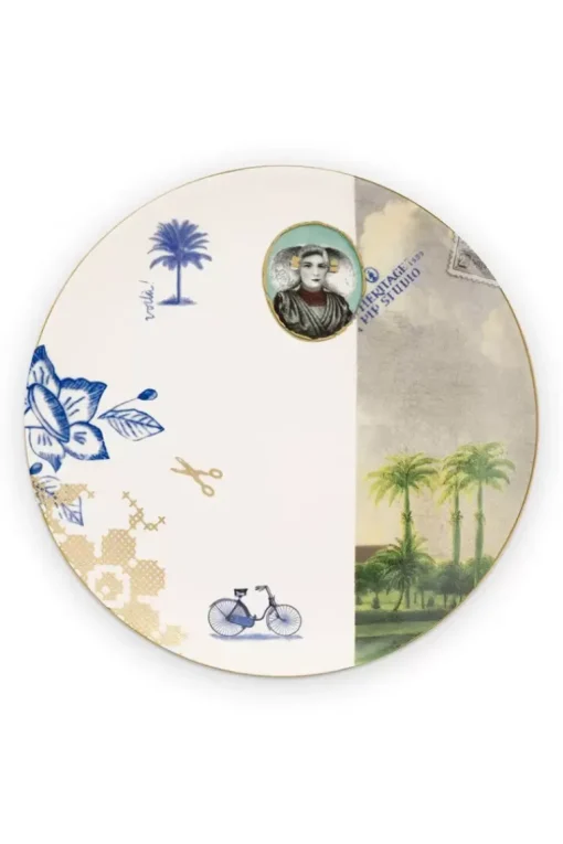 Heritage Ontbijtbord Palm Wit 20 Cm