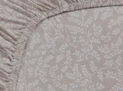 Hoeslaken Leafy Khaki