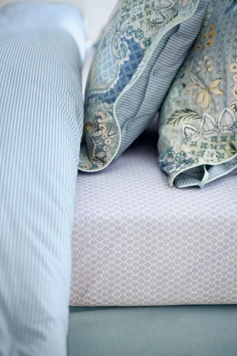 Hoeslaken Thousand Leaves Blauw