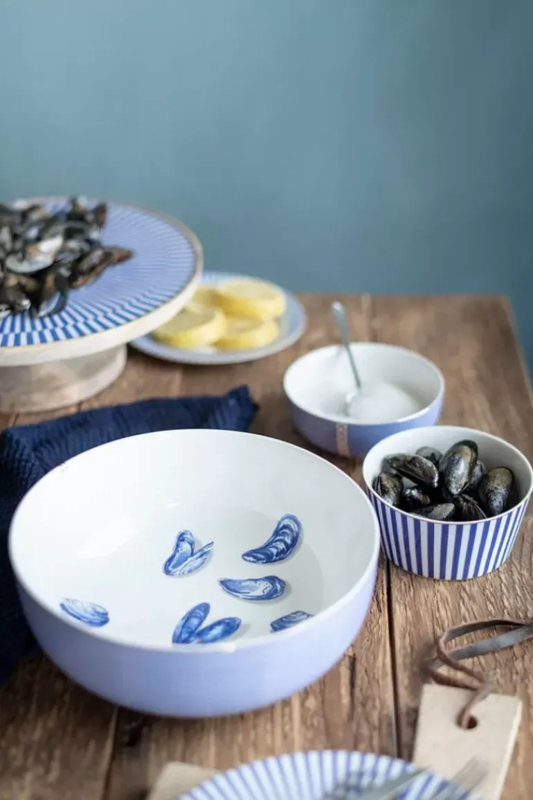 Houten Plateau Blauw 32 Cm