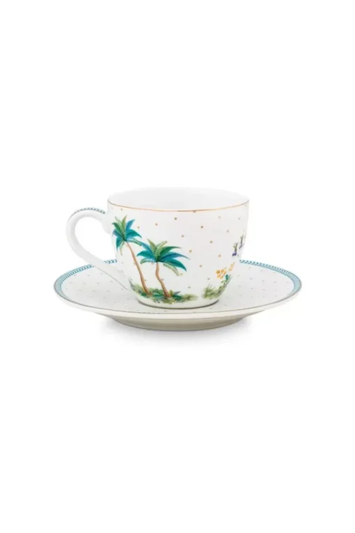 Jolie Espresso Kop & Schotel Dots Gold