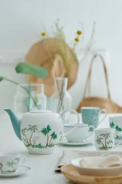 Jolie Set/2 Espresso Kop & Schotel Dots Gold