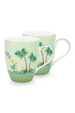 Jolie Set/2 Mokken Groot Gouden Stippen