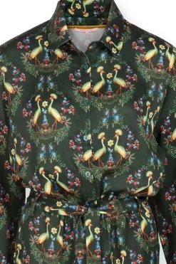 Jumpsuit Flirting Birds Groen