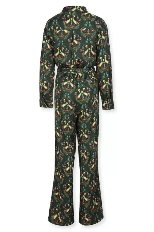 Jumpsuit Flirting Birds Groen