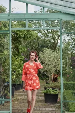 Kimono Flora Firenze Koraal