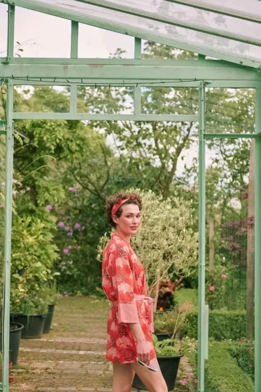 Kimono Flora Firenze Koraal